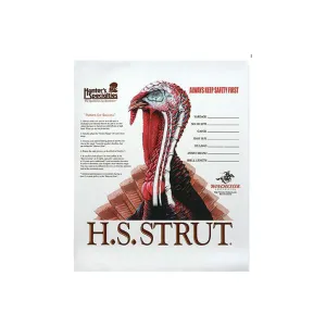 Hunters Specialties Strut 06850 Turkey Turkey Paper Hanging Shotgun 11\" x 11\" Multi-Color 12 PK