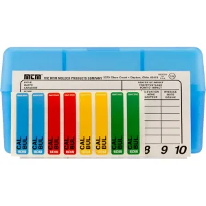 MTM RM5024 Case-Gard R-50 Ammo Box Rifle 243/308 50rd Plastic Clear Blue