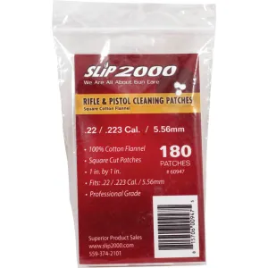 SLIP 2000 60947 Rifle and Handgun Cleaning Patches .22/.223/5.56x45mm NATO 1\" x 1\" 180 Per Bag