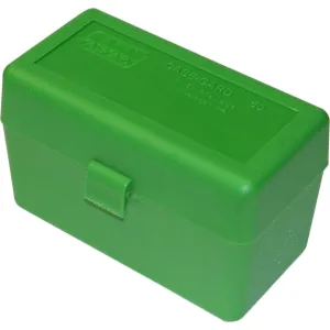 MTM Case-Gard RL-50-10 Ammo Box R-50 30-06 270 Cal Rifle Green Polypropylene 50rd