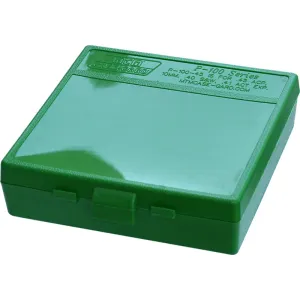 MTM Case-Gard P100910 Case-Gard P-100 Multi-Caliber Handgun Green Polypropylene 100rd