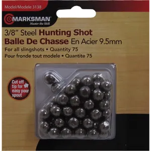 Marksman 3138Slingshot Steel Shot 1/4\" 75 Pack