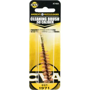 CVA AC1463A Cleaning Brush 50 Cal Rifle Firearm 10-32 Thread Brass Bronze Bristles