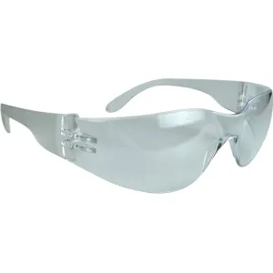 Radians Mirage Safety Eyewear 99.9% UV Rated Polycarbonate Clear Lens with Clear Frame for Adults