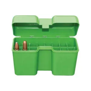 MTM Case-Gard RF22SM10 Ammo Box Flip-Top for .338 Cal Green Polypropylene 22rd