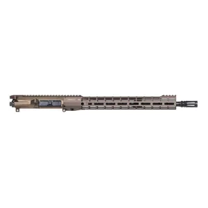 Aero Precision M4E1 Threaded PRO Complete Upper, 16.3\" 5.56 CHF Mid-Length Barrel with 15\" ATLAS S-ONE M-LOK Handguard - Kodiak Brown Anodized - APUG700392M103-1
