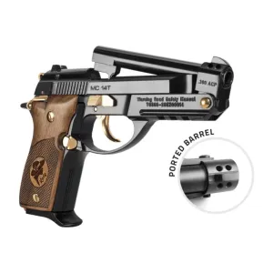 Girsan MC14T Lady .380 ACP 4.5\" Tip Up Barrel 13rd Semi-Auto Pistol, Walnut Grips W/ Case - 390880