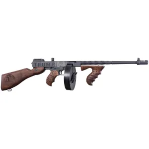 Thompson T1-14-50DC2 1927A1 Carbine, 45 ACP,16.5\" Barrel, Trump Save America Edition, W / 50 Rd Drum and 1- 20 Rd Mag - Sniper Grey Cerakote