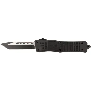 Steel River Knives Spartan T620BT Knife, 3.75\" Tanto 440C SS Blade, 5.5\" Black Aluminum Zinc Alloy Handle.