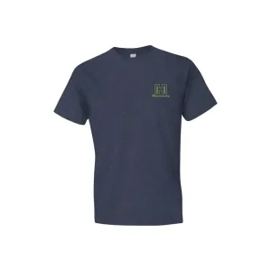 Hornady Logo Stamp T-Shirt Indigo Short Sleeve Small, 30991, Apparel, Cotton Blend
