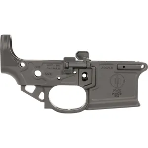 Primary Weapons 22-2M100SM1B MK1 Mod 2-M Black Anodized Stripped Lower for AR-15, Oversized Ambi Bolt Release/Catch