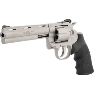 Colt Defense PYTHONSM6RTS Python .357MAG 6\" SS Bead Blasted Adjustable Sight Hogue Grips Revolver