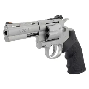 Colt Defense PYTHONSM4RTS Python .357MAG 4.25\" SS Bead Blasted Adjustable Sight Hogue Revolver