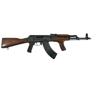 Romanian AKM / AK47 Semi-Auto Rifle, 7.62x39 Barrel, 45 Degree Muzzle Break, Original Wood Stock and Dong Handguard
