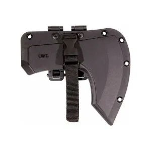 CRKT 2917 Skeggox 4.83\" Plain Axe w/Beard, SK-5 Steel Blade, Black Contoured Green Handle, 12.94\" OAL