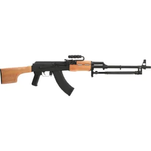 Century Arms RI4988-N AES-10B2 7.62x39 Caliber Semi-Auto Rifle, Wood Stock, 21.5\" Barrel W/ Bipod, 30 Rd Magazine