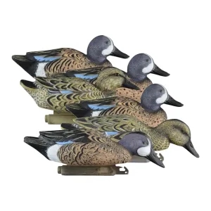 Higdon Outdoors 19953 Standard Blue Wing Teal Species Multi Color Foam Filled 6 Pack
