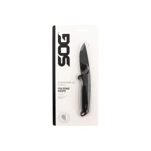 S.O.G SOG13110157 Adventurer LB 3.50\" Drop Point Plain 5Cr15MoV Blade GFN Handle