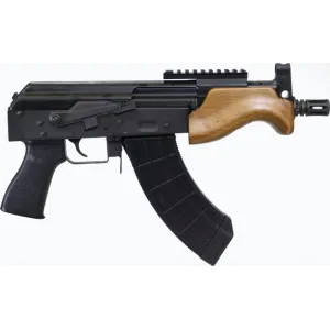 Century Arms Micro Draco HG7596N Pistol 7.62x39mm 6.25\" 30+1 Semi-Auto Threaded Barrel, Wood Handguard
