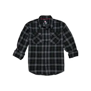 Hornady Gear 32215 Flannel Shirt 2XL Olive/Black/Gray, Cotton/Polyester, Relaxed Fit Button Up
