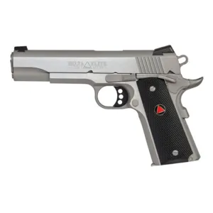 Colt Delta Elite 1911 10MM Pistol, 5\" Barrel, 8 Round Magazine, Composite Grips, Novak Sights, Stainless - CLT O2020XE