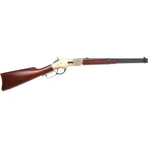 Cimarron 1866 Yellowboy Carbine CA200 Rifle .22 LR 19\" Brass Frame 10rd Lever Walnut Stock