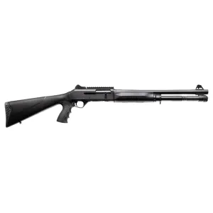 AKSA Arms S4 Semi-Automatic 12 Gauge Shotgun, 18.5\" Barrel, 5+1 Capacity - Black - 12058