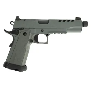 Tisas 1911 Night Stalker SF DS9 9mm 5.55\" Threaded Barrel 17rd Semi-Auto Pistol With Flared Magwell & Ambidextrous Safety - Optics Ready