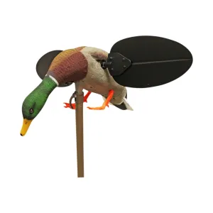 Mojo Outdoors HW2533 Mallard Drake Decoy, Spinning Magnetic Aluminum Wings, Li-Ion Battery, Remote Control.