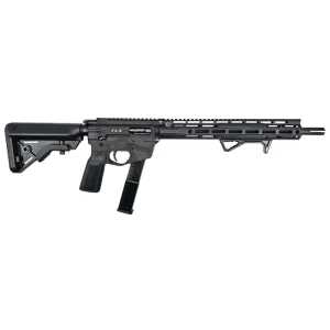 Freedom Ordnance FX-9 Rifle - 9mm, S/A,14.5\" Barrel, Pinned & Welded Flash Hider, 13.5\" M-LOK Handguard, Warhammer Charging Handle, Black B5 Furniture