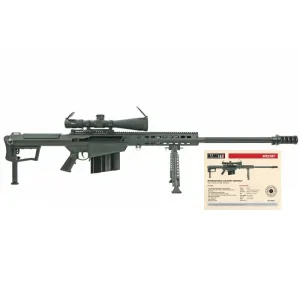 Barrett M107A1 50BMG Intl Military Contract Rifle, W / Leupold Mk 5 HD 5-25x56 Scope, 2-10 Rd Mags, Hard Case, Black Cerakote, BAR19600 - Mfg Discount Applied.