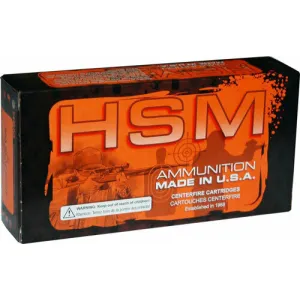 HSM 35 Whelen 200 Gr Interlock Jacketed Soft Point 20 Rounds Brass