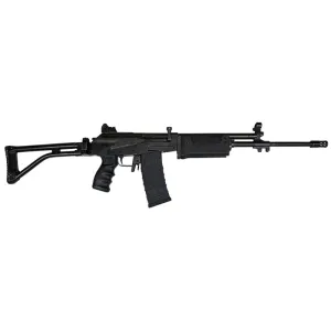 JRA Gallant Rifle, 5.56 NATO, Semi-Auto, 18\" Barrel W/ Compensator, Battle Worn Model, Original Polymer Handguards, 30 Rd, S.F. Stock, No Bayonet Lug