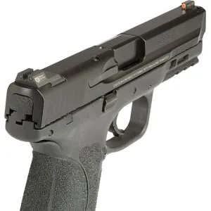 Night Fision SAW201007OGZ Night Sight Set Square Front/U-Notch Rear S&W M&P/SD9 VE/SD40 VE Green Tritium w/Orange Outline Black