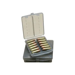 MTM W128B Handgun Ammo Wallet 38/357 12rd Poly Clear Smoke