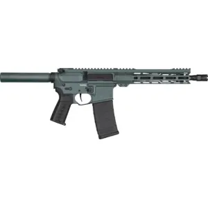 CMMG Banshee Mk4 5.56 NATO 10.5\" 30rd Pistol 55AED0A-CG Semi-Auto Charcoal Green, M-LOK Handguard, Threaded Barrel.