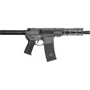 CMMG Banshee Mk4 300BLK 30A240F-TNG Pistol, 300 AAC Blackout, 8\" Barrel, 30+1, Semi-Auto, Tungsten, M-LOK Handguard, ZEROED Linear Comp