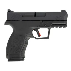 Tisas PX-9 Carry Semi-Automatic, 3.5\" Barrel, Flat Trigger, Interchangeable Backstraps & Grip Panels, 15 Round Magazine, Black