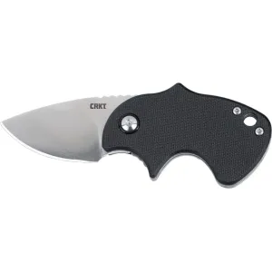CRKT 7930 Orca Compact 1.79\" Folding Plain Satin D2 Steel Blade, Black Green Handle