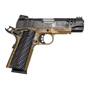 Great Lakes Firearms GLFA 1911 Pistol 45 ACP 4.25\" 8-Round Semi-Auto RMSC Optics Cut Mission Sahara Frame