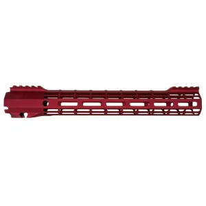 Aero Precision AR15 12.7\" ATLAS S-ONE M-LOK Handguard - Bordeaux Red Anodized - APRA501534A