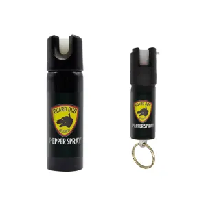 Skyline USA INC PSGDHA Pepper Spray Range 16 ft 2 Pack 0.5oz/3oz Features Invisible UV Dye Includes Keychain