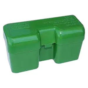 MTM Case-Gard RF22LM10 Flip-Top Rifle Ammo Box Green, 22-Round Capacity, Polypropylene.