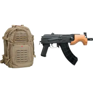 Century Arms Micro Draco HG2797BPD-N Semi-Auto Pistol, 7.62x39mm, 6.25\" Barrel, 30+1, Threaded Barrel, Tan Finish.