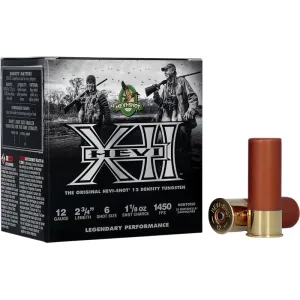HEVI-Shot HS51316 HEVI-XII 12GA 2.75\" 1 1/8oz Tungsten #6 Shot 25 Per Box