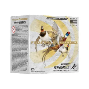 Federal PHBX1383 Premium HEVI-Bismuth 12GA 3\" 1 3/8oz HEVI-Shot Bismuth #3 Shot 25 Per Box