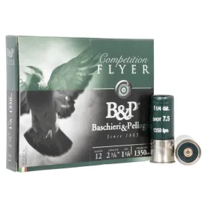 B&P 12B14PH7 Competition Flyer 12GA 2.75\" 1 1/4oz #7.5 Shot 10 Per Box - 10sh Box