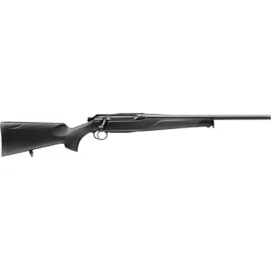 Sauer 80117630 505 Synchro XT Full Size 5+1 22\" Titanium Gray Threaded Barrel, Saddle Mount Steel Receiver, Black Fixed Synthetic Stock
