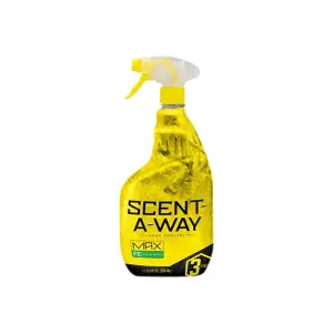 Hunters Specialties Scent-A-Way Max Fresh Earth Spray 32oz, Scent Eliminator, Activated Odor Scrubbers.