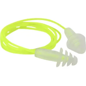 Radians Resistor Flanged Earplugs Hearing Protection Thermoplastic 27dB NRR Yellow/Clear 3 Pair FP43HVBP3